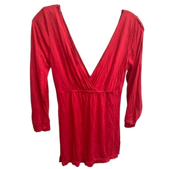 BCBG MAXAZRIA Double V-Neck Red Top  Size XXS - Picture 1 of 4